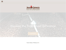 Tablet Screenshot of javagenesiscoffeeroasting.com